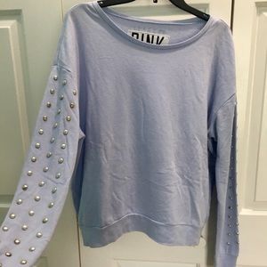VS long sleeve light lavender studded sweater